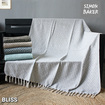 Simon Baker - Cotton Throw - Bliss (Assorted Colours)