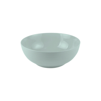 JENNA CLIFFORD - Embossed Lines Salad Bowl 25cm - Mermaid Mist