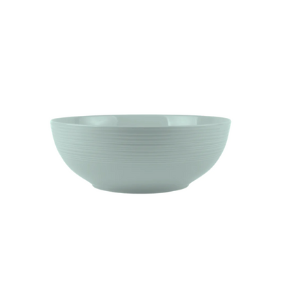 JENNA CLIFFORD - Embossed Lines Salad Bowl 25cm - Mermaid Mist