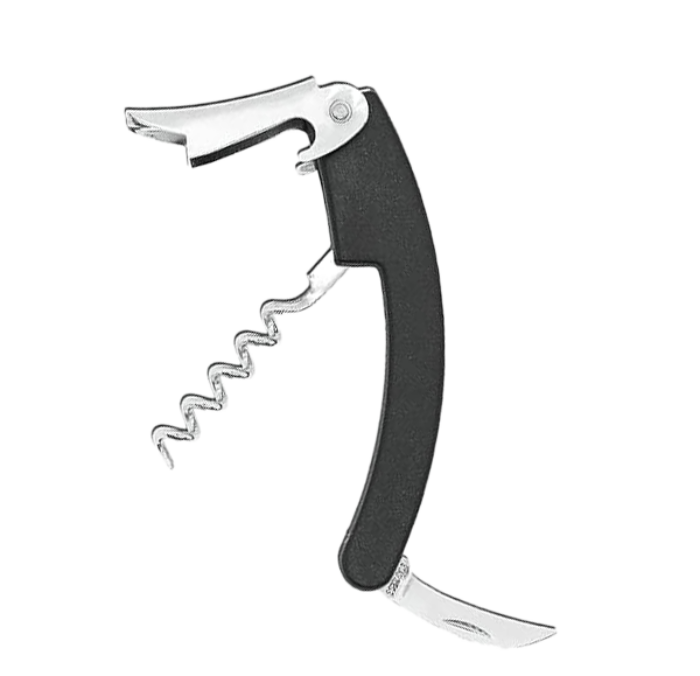 Waiters Friend Curved Black Handle