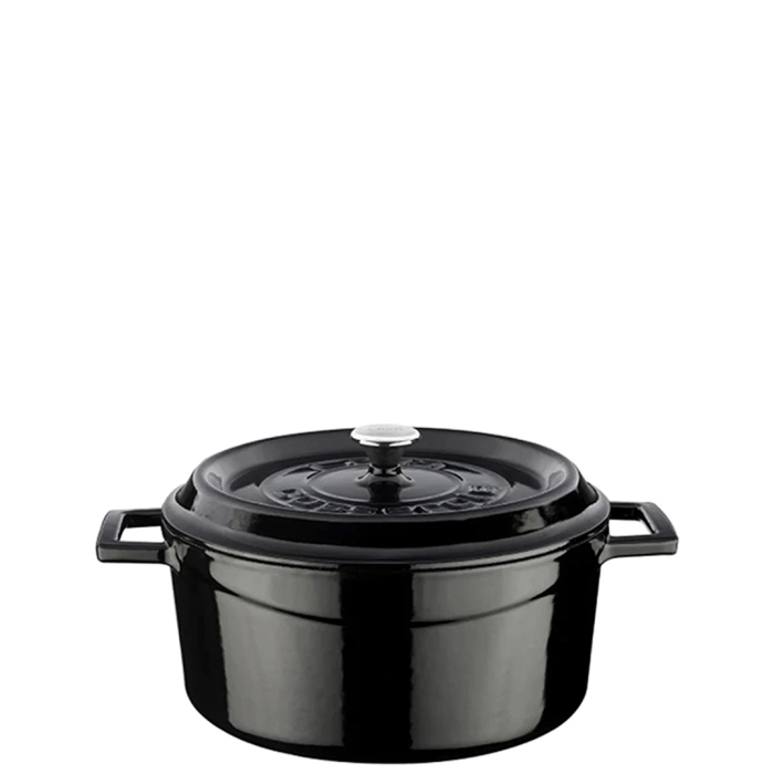 Lava Round Casserole 24cm Black – 4.49L