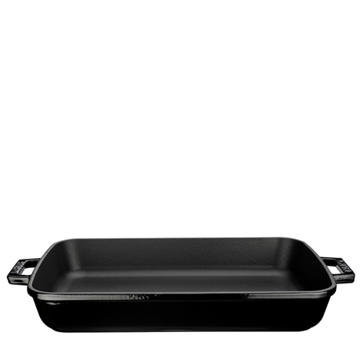 Lava Rectangular Dish 26x40cm - Black 4.86L