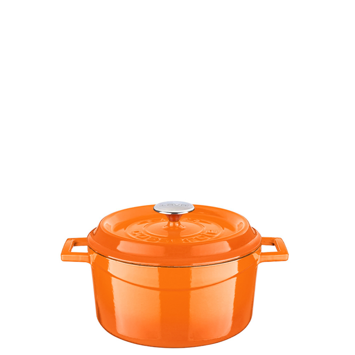 Lava Round Casserole 20cm Matt - Orange – 2.82L