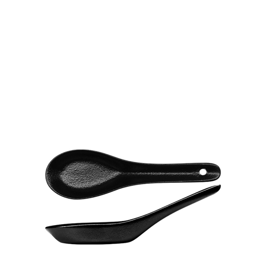 Nova Urban Texture Black Chinese Spoon 13cm (Pack of 40)