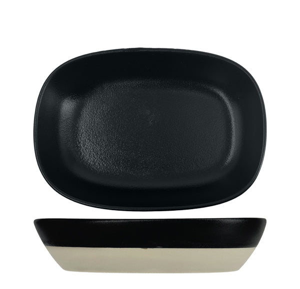 Nova Mezzo Black Rectangular Bowl 17x12cm (Set of 6)