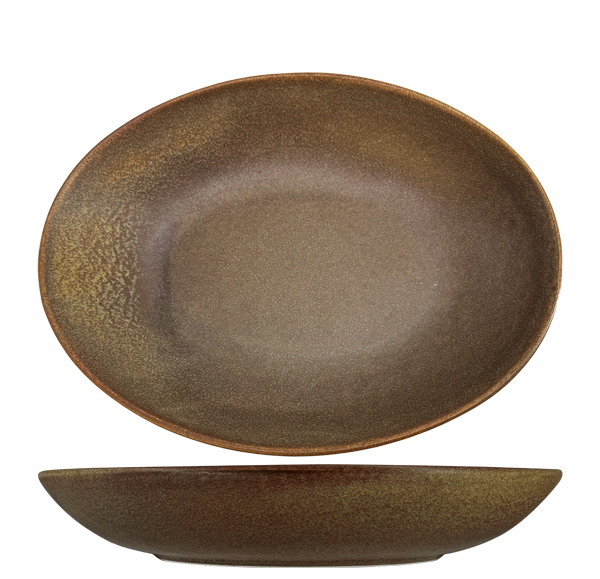 Nova Earth Mocha Oval Bowl 26.5cm (Set of 6)