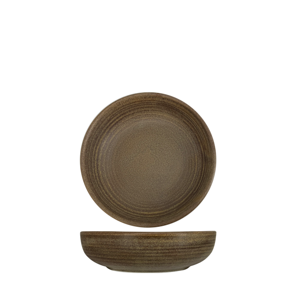 Nova Earth Mocha Shallow Bowl 14cm (Set of 8)