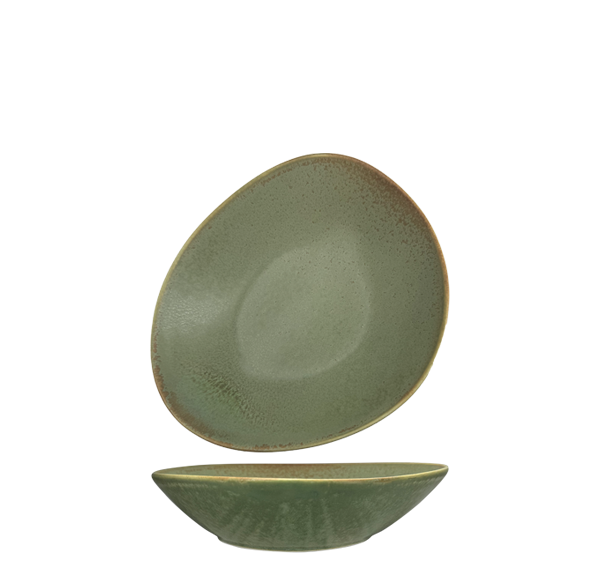 Nova Earth Sage Oblong Deep Plate 17.5cm (Set of 6)