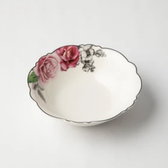 JENNA CLIFFORD - Wavy Rose 16pce Dinner Set + Salad Bowl