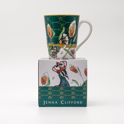 JENNA CLIFFORD - Peacock Coffee Mug - Green