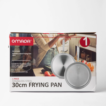 OMADA - 30cm Frying Pan Stainless Steel Without Coating