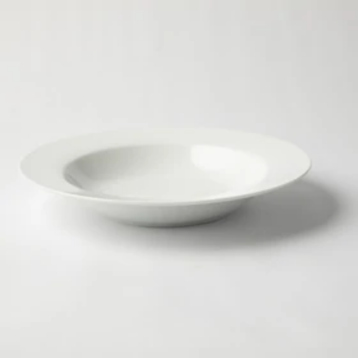 GALATEO - Super White Rim Pasta Bowl (Set of 4)